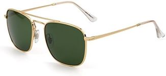 Retro Square Aviator Sunglasses Pre