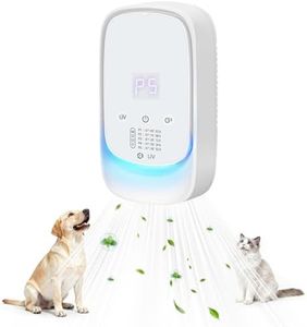 Air Purifier with Ozone, UV Air Purifier with Fragrance Box for Strong Smells, 99% Odor Eliminator for Cat Litter, Effective Against Toilet, Kitchen, Pets, Shoes, Smoke
