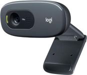 Logitech C270 HD Webcam, HD 720p/30fps, Widescreen HD Video Calling, HD Light Correction, Noise-Reducing Mic, Streaming, For Skype, FaceTime, Hangouts, WebEx, PC/Mac/Laptop/Macbook/Tablet - Black