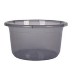 Kuber Industries Plastic Tub | Bath Tub of Bathing & Washing | Tub for Bathroom | Bathtub for Baby | Lightweight & Durable Water Tub | 25 LTR | Transparent Gray