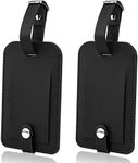 Flintronic 2 Pcs Luggage Tags, Leat