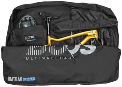 Fully Padded Bike Travel Bag | Car - Bus - Train | Transport case for bikes (Road/MTB) up to 29" | Buds-Sports RMTBAG ORIGINAL - Fork Protection Included