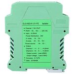 Uadme Signal Isolator - DC 24V DC Current Signal Isolator Transmitter 4-20mA PLC Detect Signal Conditioner(4, 1 in 2 out, 4-20mA to 4-20mA)