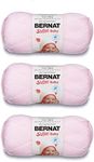 Bernat Softee Baby Pink Yarn - 3 Pa