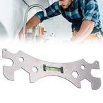 Special Wrench, Shower Wrench Tool, Multifunction Stainless Steel Plumbing Wrench Tool, Self Leveling Shower Head Wrenches, Bathroom Installation Wrench for Shower