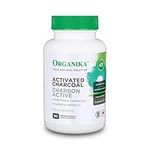 Organika Activated Charcoal- Homeopathic Charcoal, Digestive Support, Detox, Gas and Bloating Support- 90vcaps