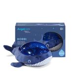 Angelcare Magical Dreams Bobbi the whale projector, washable sleep soother, includes lullabies, white noises and 3 light intensities