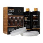 Furniture Clinic Complete Leather Care Kit | Leather Cleaner & Leather Protection Cream for Sofas, Car Seats | Leather Care Set Includes 500ml Ultra Clean & 500ml Leather Conditioner, Sponges