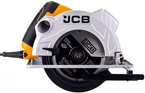 JCB 1500w 184mm Corded Circular Saw, 5,800rpm, 240v, 65mm Max. Cutting Depth, Laser Guide & Dust Extraction Facility