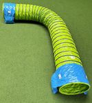 Callieway Professional Agility Tunnel/Dog Agility Pipe Tunnel „PROFI / 2ft Ø, 16.4ft length (UK Kennel Club conform) incl. 2 saddle bags (5m, limegreen)