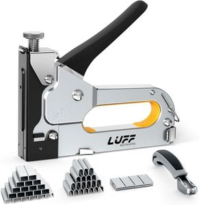 Staple Gun - LUFF 3 in 1 Heavy Duty Stapler Gun with Staple Remover and 3000 Staples for Upholstery, Manual Brad Nailer Power Adjustment Stapler Gun for Wood, Decoration, Crafts DIY
