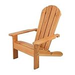 KidKraft Adirondack Garden Chair for Kids, Wooden Deck Chair, Outdoor Garden Furniture For Children, 00083