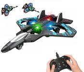 Royaldelas RC Aeroplane 2.4GHz Remote Controlled L0712 Quadcopter Floating Fighter Aircraft RTF for Beginners/Children/Adults, Toy with Coloured Lights USB Charging