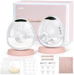 Lulia Wearable Breast Pump Hands Free, Electric Breast Pump with 4 Modes and 9 Levels, 6oz Large Capacity, Strong Suction, Private,17/19/21/24MM Flanges Included, 2 Packs