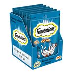 Temptations Dry Adult Cat Treat, Savoury Salmon Flavour - 6 X 85g, Pack of 6