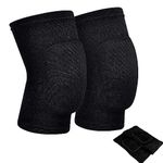 RYBTB Volleyball Knee Pads for Dancers, Soft Breathable Knee Pads for Men Women Kids Knees Protective, Knee Brace for Volleyball Football Dance Yoga Tennis Running Cycling Workout (Small-Black)