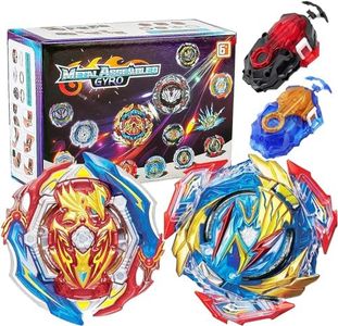 Gytobytle 2in1 Bey Burst Starter Set de Trompos con 2 Lanzadores Pro, Regalo de Juguete para Niños (Competitivo)