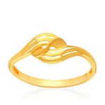 Malabar Gold & Diamonds Gold Ring for Women 22 K | Gold Ring for Women 22k Gold Pure | 22 Kt (916) BIS Hallmark Certified Pure Gold Ring for Birthday, Engagement, Anniversary & Diwali Gift