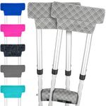 Vive Crutch Pads For Armpits and Hand Grips - Pads for Crutches Handles and Underarms - Crutch Cushions Covers - Soft Padded Under Arm Cover - Crutch Accessories for Women, Men, Kid (1 Pair, Plaid)