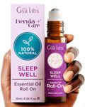 Gya Labs Sleep Well Essential Oil Roll On Blend - 100% Natural Aromatherapy Sleep Oil for Good Night Sleep - Made with Calming Essential Oils Like Chamomile & Lavender Oil for Better Rest (10ml)