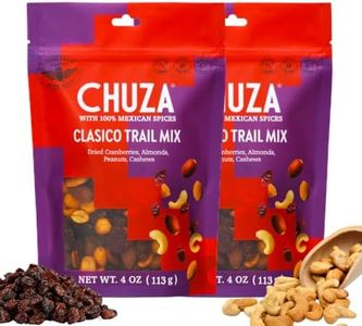 CHUZA Clasico Trail Mix – Semi Spicy Sweet Snack with 100% Mexican Spices – Dried Cranberries, Almonds, Peanuts & Cashews – High Protein, Gluten-Free – 4 oz (Pack of 2)