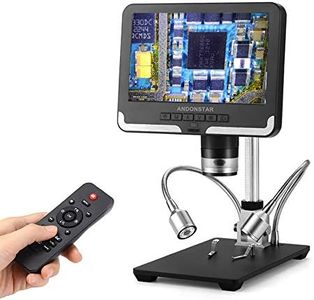 Andonstar Black corlor 7 inch LCD 1080P Circuit Board Digital Microscope AD206 with 200X Magnification Zoom for Phone Repair Soldering