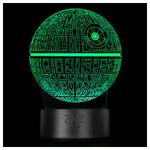 3D Lamp, ZNZ LED Illusion Night Light, 16 Colors Changing 3 Model with Remote & Smart Touch Decor Toys Lamp - Perfect Christmas and Birthday Gifts for Kids Boys Girls Men Women(6-Death Star)