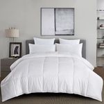 puredown Down Alternative All Season Comforter Polyester Fabric White King