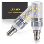 DiCUNO E14 LED Bulb 8W, E14 Small Edison Screw Light Bulbs, Cool White 6000K, 100W Incandescent Equivalent, 1000LM Non-Dimmable, 230V, SES Corn Light Bulbs for Home Lighting, Pack of 2