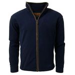 Game Mens Stanton Country Fleece Jacket | Hunting Fishing Shooting Casual Coat Navy