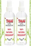 2-PACK Thai Deodorant Spray - Clinically Tested - Made in USA - Whole Body Natural Crystal Salt Deodorant Spray for Women Men & Teens, (8 Oz)