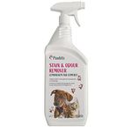 Pawbits Pet Stain and Odour Enzymatic Eliminator 1L - Lemonbalm and Comfrey All Surface All Purpose Cleaner and Deodoriser for Dogs, Cats & Pets - Removes Germs, Urine & Faeces Smells, Drool