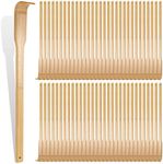 50 Pieces Bamboo Back Scratcher Long Manual Back Massager Traditional Wooden Back Scratcher for Itching Relief and Body Massage Men Women Gifts