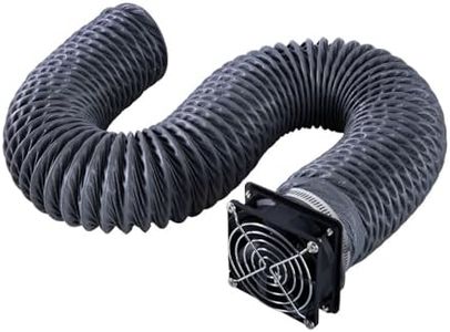 Creality Officiel Tuyau d'échappement avec ventilateur, Kit d'extraction d'air Tuyau de 2 mètres Pour boîtier d'imprimante 3D Ender Plus et boîtier de graveur laser