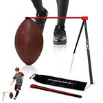 PowerNet Football Kicking Tee Pro | Portable with Included Carry Bag | Durable All Metal Football Holder | Use for Field Goal Practice and Training | Compatible with All Football Sizes