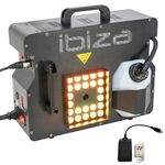 Ibiza - ERUPTION-1500 - Fog machine 1500W with RGB LED - Horizontal or vertical projection - Remote control - DMX control - Party, show, concert, event