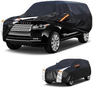 Large SUV Car Cover for Land Rover Range Rover Long 2014-2026 100% Waterproof All Weather, Heavy Duty Outdoor Full Exterior Covers Rain Sun Wind UV Protection.