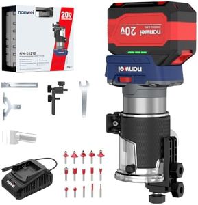 NANWEI Router Tool, Cordless Router for Woodworking with 6.0Ah Battery, Wood Router for DIY & Professional Use