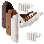 10 x Chocolate Brown Wendland RS32790 Conservatory Gutter Brackets, suitable for conservatories with a wendland roof and marshal tufflex guttering system. Genuine manufacturers brackets - Twist-and-Lock type.