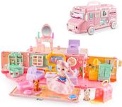 deAO Dollhouse Playset Portable Hou