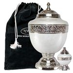 New World Accents Adult Funeral Cremation Urn W/keepsake and engraving by NWA