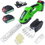 Neuradical 21V Electric Cordless Hedge Trimmers with 2 Rechargeable Battery - Electric Bush Trimmer Cordless Grass Shears Handheld Grass Cutter, Shrubbery Trimmer Hedge Shear for Garden and Lawn