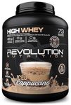 Revolution Nutrition, High Whey, Protein Powder, Whey Isolate, Superior Formula, Gluten Free, Lean Muscle Mass For Men & Women, 25g of Protein Per Scoop, 2.7kg, 73 Servings (Iced Cappuccino, 6 Pound)