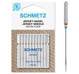 SCHMETZ Domestic Sewing Machine Needles | 10 Jersey Needles | 130/705 H SUK | Needle Size 70/10| Can be Used on All Conventional Household Sewing Machines