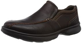 Clarks Men's Bradley Step Loafer, Brown Tumb, 12 UK