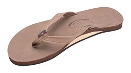 Rainbow Dark Brown Catalina Size 7 flip Flops