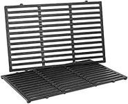 Denmay 7638 44.5 x 30.3cm Cast Iron Grids Cooking Grates for Weber Spirit E/S 310, 320, 330 (with Front Burner Knobs), Spirit 700, 900, Genesis Gold Silver Platinum B/C (Not fits for Silver A), 7639