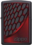 Zippo Windproof Lighter - Classic Model - Red and Chrome Brass - Refillable for a Lifetime Use - Adjustable Flame - Gift Box - Metal Construction - Made in USA