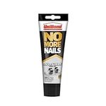 UniBond No More Nails Invisible, Heavy-Duty Clear Glue, Strong Glue for Wood, Ceramic, Metal & More, Instant Grab Mounting Adhesive, 1 x 184g Tube