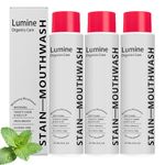Lumine Organics Care Mouthwash, Lumine Organics Whitening Mouthwash, Stain Whitening Mouthwash for Fresh Breath，3Pcs